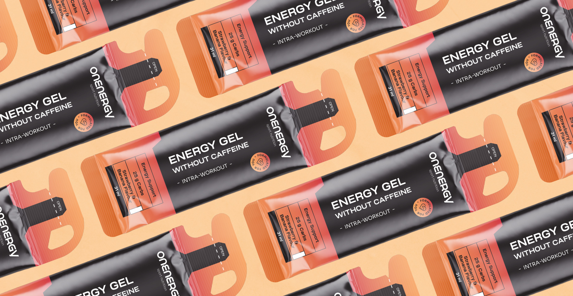 Żel energetyczny bez kofeiny – truskawka i banan