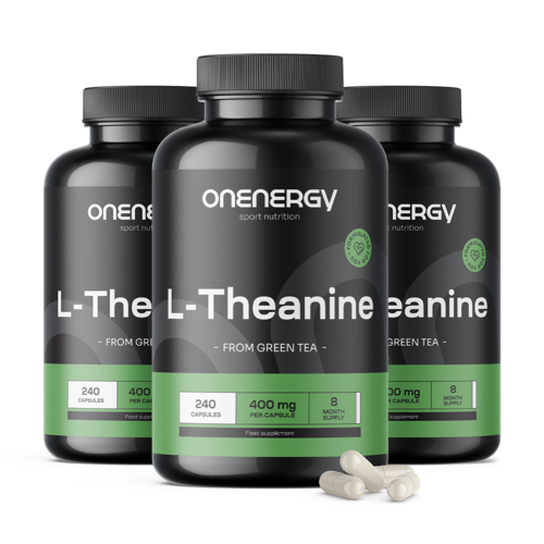 3x L-teanina 400 mg, razem 720 kapsułek