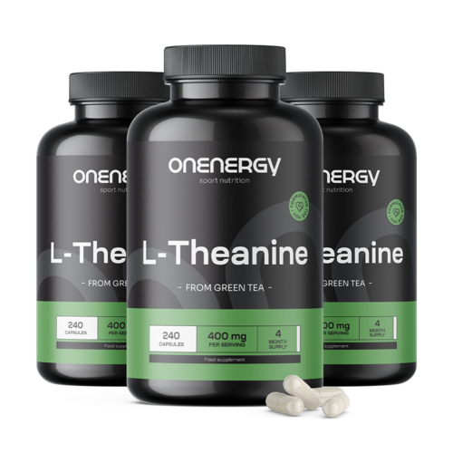 3x L-teanina 400 mg, razem 720 kapsułek