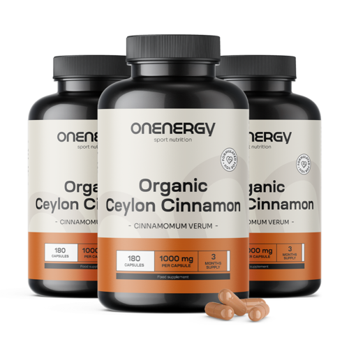3x BIO Cynamon cejloński 1000 mg, razem 540 kapsułek