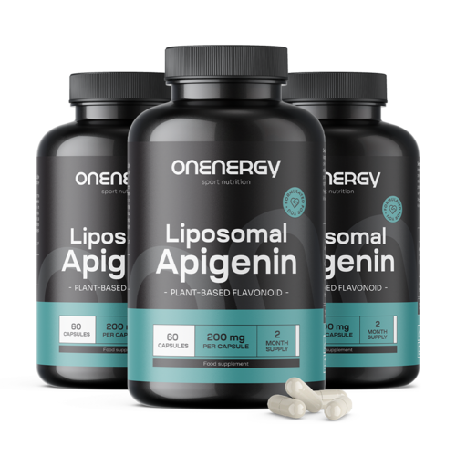 3x Liposomalna apigenina 200 mg, razem 180 kapsułek