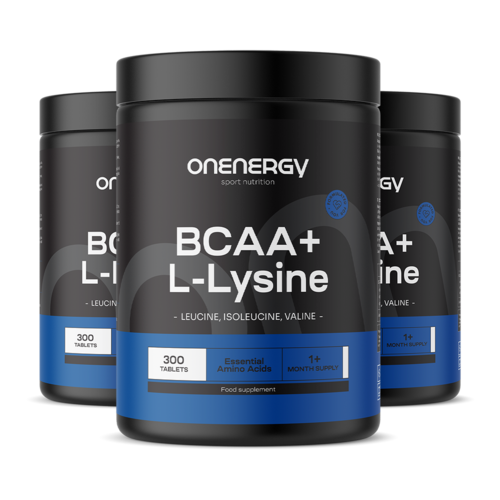 3x BCAA + L-lizyna, razem 900 tabletek