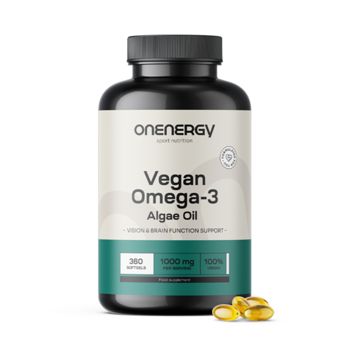 Wegańskie Omega-3 z alg 1000 mg, 360 miękkich kapsułek