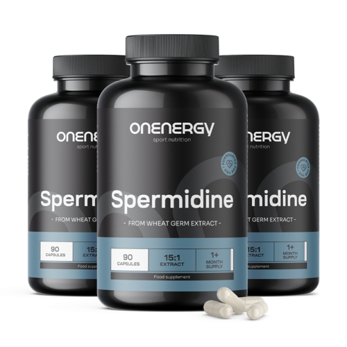 3x Spermidyna – z ekstraktu z kiełków pszenicy, razem 270 kapsułek
