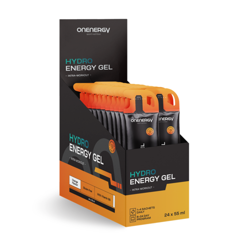 Hydroenergetyczny Żel – pomarańcza, 24 x 55 ml