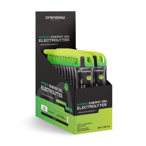 Hydroenergetyczny Żel z Elektrolitami – limonka, 24 x 55 ml