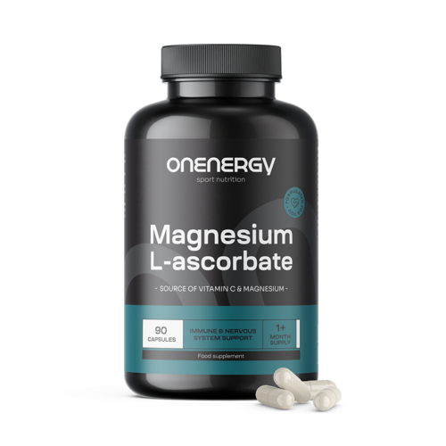L-askorbinian magnezu, 90 kapsułek