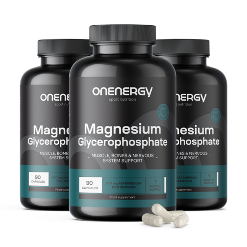 3x Glicerofosforan Magnezu, razem 270 kapsułek